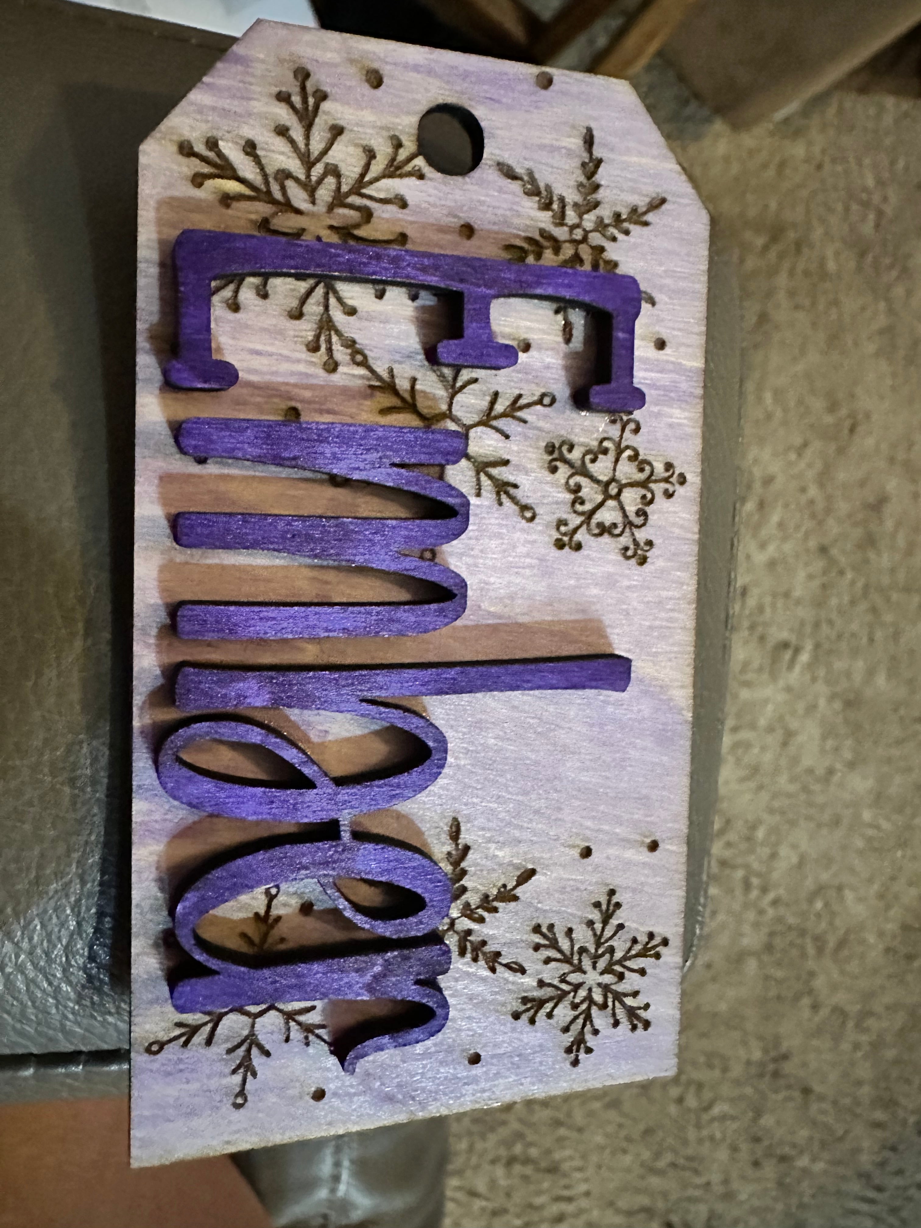 Wooden Nametag