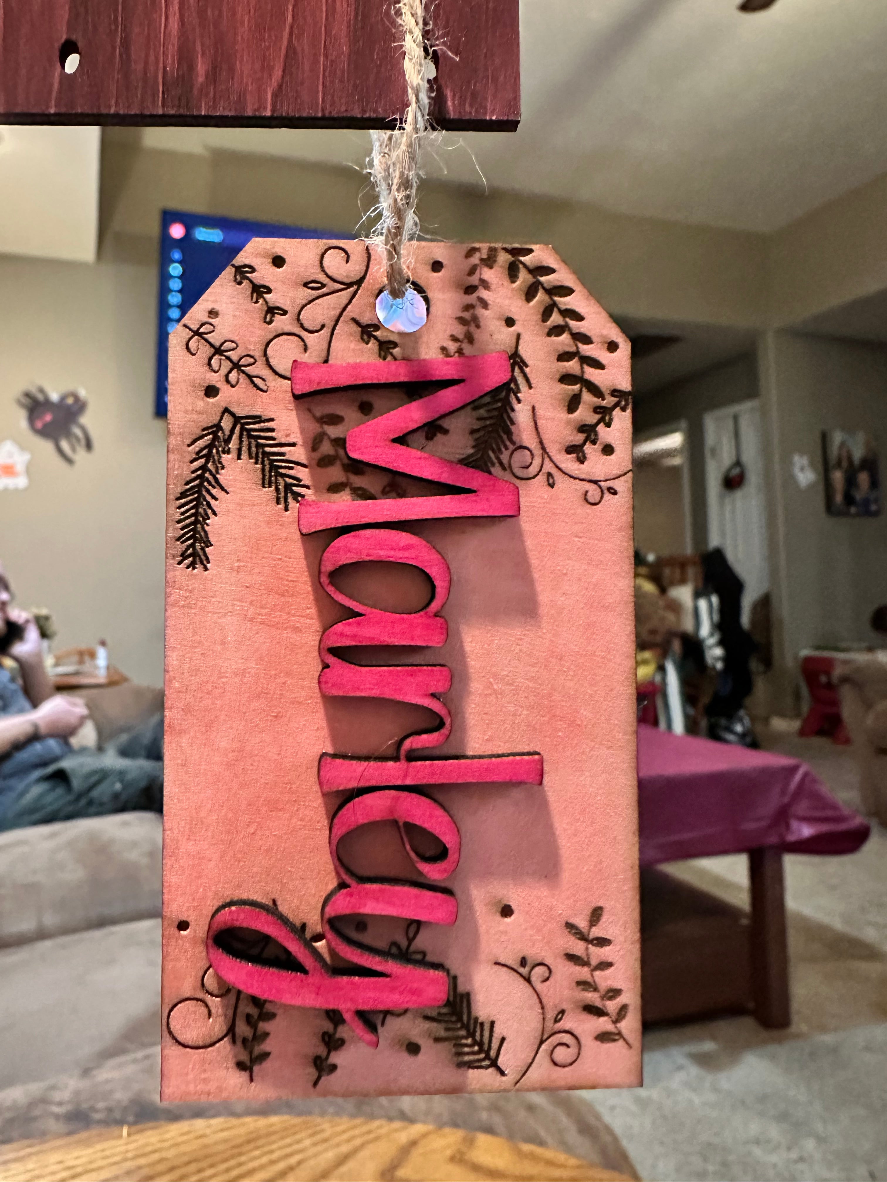 Wooden Nametag