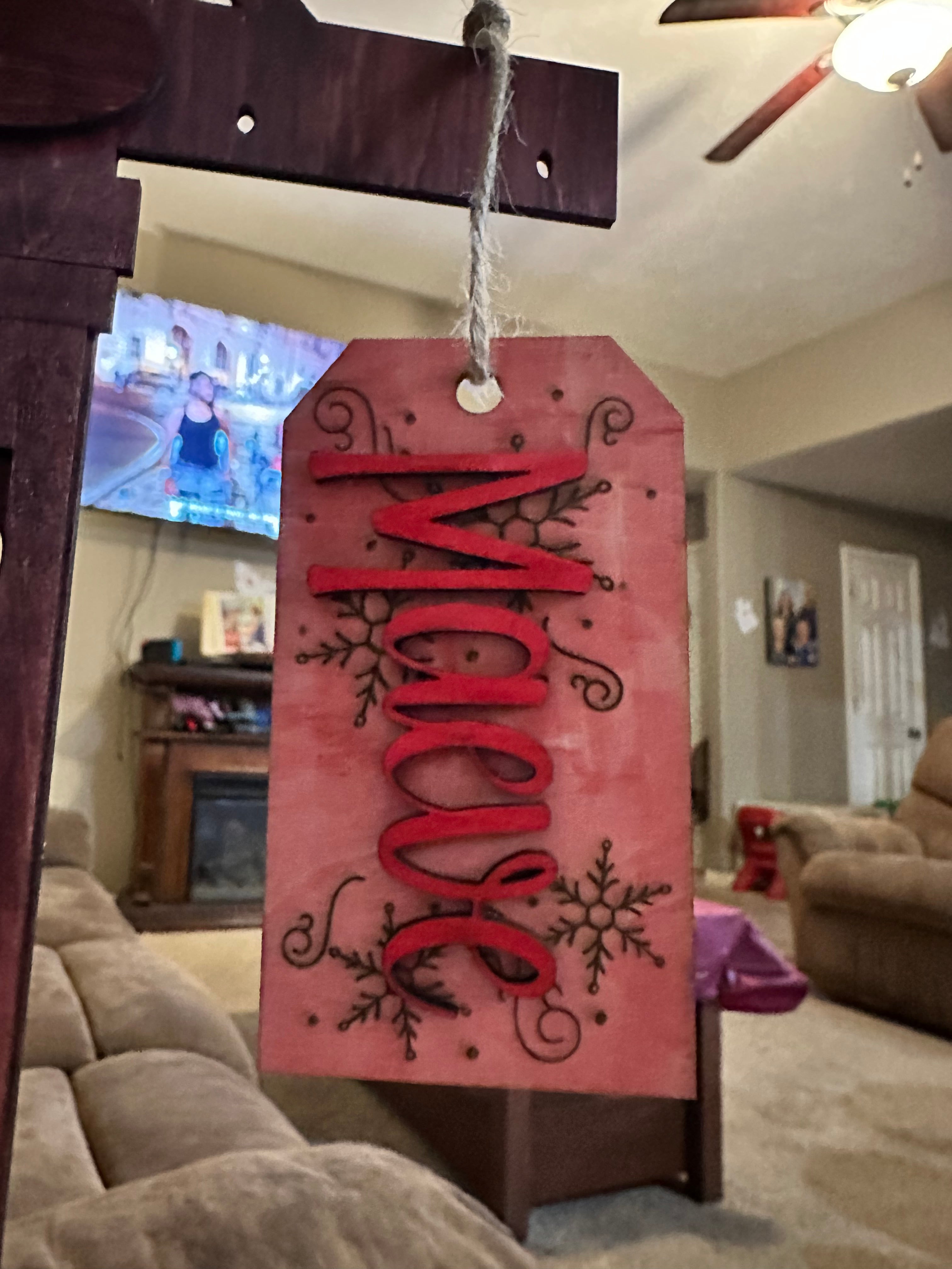 Wooden Nametag